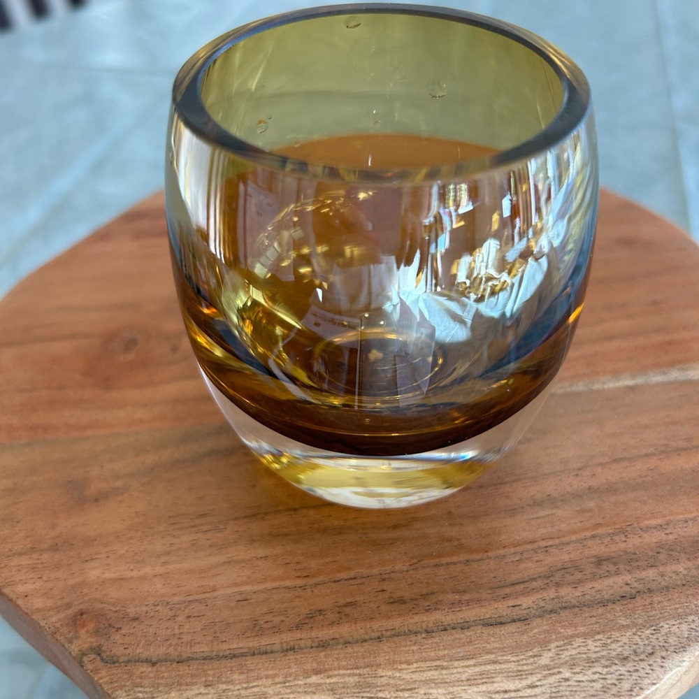 Mikasa Amber Solaris Votive Holders (2)
